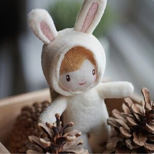 NWT Binky Bunny Matchbox Doll by Threadbear Design.